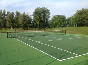 Tennis court- click for photo gallery